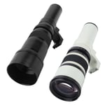 F6.3 Prime Telephoto Lens With T2 OM Lens Mount Adapter Ring For DSLR Camera UK