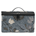 Ceannis Beauty Hard Box Denim Blue Flower Linen Blå