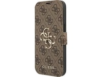 Guess Guess Gubkp13x4gmgbr Iphone 13 Pro Max 6,7" Brązowy/Brown Book 4G Big Metal Logo