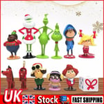 12Pcs How the Grinch Stole Christmas Cartoon Action Figure Kids Toy Doll Gifts