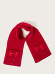 Monsoon Kids' Soft Knit Scarf, Red