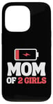 Coque pour iPhone 13 Pro Two Daughters Mother's Day Mom of 2 Girls