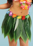 Womens Palm Leaf Hawaiian Skirt Tropical Leaves Hula Girl Fancy Dress Skirt