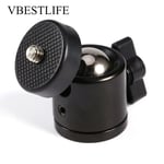 VBESTLIFE 360° Ball Head Ballhead 1/4" Screw Mount Stand for Camera Camcorder