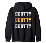 Scotty Name Vintage Retro Birthday Zip Hoodie