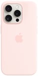 iPhone 15 Pro Silikonfodral med MagSafe (Light Pink)