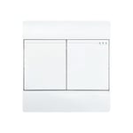 CORbiomEWeLink-Smart Switch Tech,Mini WiFi,Bluetooth,Télécommande 2.4G,Fonctionne avec Alexa,Alice,Google Home,Smart Home Life - Type 2 Gang