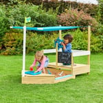 Bateau de jeu TP Toys Ahoy en bois coloris marron et bleu