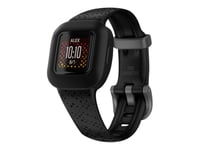 Garmin Vivofit Jr. 3 - Aktivitetspårare Med Band - Silikon - Svart - Handledsstorlek: 130-175 Mm - Bluetooth - 25 G  - Cosmic Black