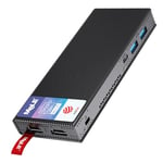 MeLE Mini PC Stick, 8GB DDR4 128GB ROM Windows 11 Pro Celeron N5105,Micro Ordinateur de Bureau, Soutien Double Écrans 4K UHD @60Hz, USB PD3.0 Chargé, Double Bande WiFi 6, Gigabit Ethernet, BT 5.2