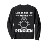 Little Penguins animal cute life is better with a Penguin Sweatshirt