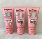 3 x 200ml Full Size - Soap & Glory Scrub of You Life Body Smoothing (Free Post)