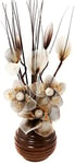 Flourish Artificial Flower and Vase Room Decor, Bathroom Ornament.