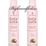 Lee Stafford Coco LoCo WITH AGAVE firm hold hair spray 250 Ml -2 pack