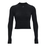 Women's Under Armour UA Rush HG Seamless Long Sleeve Top in Black