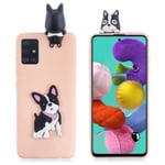 Cute 3D Samsung Galaxy A51 skal - Rosa Rosa