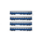 [FR] Rivarossi FS 4-UNITS TRENO AZZURRO EPOCA IIIb 1:87 - HR4324