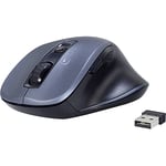 Renkforce Souris Ergonomique Bluetooth, Radio Optique Gris 7 Boutons 1600 dpi Ergonomique