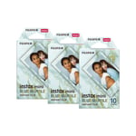 Fujifilm Instax Mini Instant Photo Film Pack of 30 Blue Marble (16656461x3)