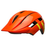 Bell Sidetrack II Youth Helmet 2021: Strike Gloss Orange/Yellow Unisize 50-57cm