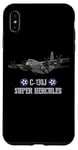 Coque pour iPhone XS Max Avion de transport militaire américain C-130J