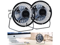 2 mini ventilateurs de table sans fil avec batterie - Sichler Haushaltsgeräte