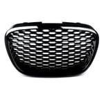 Glans/matt Svart Front Honeycomb Grill Mesh Badgeless Grille För Seat Leon Mk2 1p Altea Toledo Mk3 2004-2009 Front Bumper Grill Glossy Black