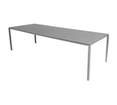 Cane-line Pure utebord 280x100 lys grå base-Pure - Ceramic, Basalt grey