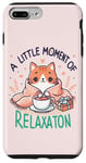 Coque pour iPhone 7 Plus/8 Plus idee cadeau citation drôle relaxation design chat kawaii