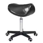 Master Massage Ergonomic Saddle Chair-Saddle Stool- Hydraulic Swivel Rolling Chair-Salon Clinical Tattoo Dentist Clinic Stool, Spas, Salons Stools, Workshop Office Use