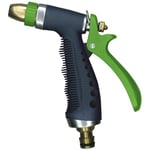 Draper 3 Pattern Hose Pipe Spray Gun | Aluminium Garden hose nozzle | Watering Tool | Brass Fitting | Universal Connector | 25296