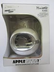 White AppleByte2 Plug & Play Mini Sized Loudspeaker Mega Speaker for Blackberry