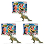 CRAZE Stretchy Animals Dinos - Figurine élastique Dinosaure, Jouet Dinosaure à Collectionner, Figurine Dino étirable & visqueuse (Lot de 3)