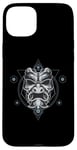 iPhone 15 Plus Oni Mask Japanese Devil Yokai Demon Sacred Geometry Graphic Case