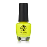 W7 Cosmetics Fluorescent Nail Polish 15ml Fluorescent Yellow