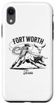 Coque pour iPhone XR Rodéo de Fort Worth, Texas, Bull Rider, Steer Wrangler Cowboy