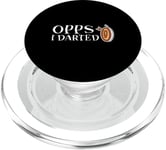 Oops I Darted Erreur du joueur de fléchettes PopSockets PopGrip pour MagSafe