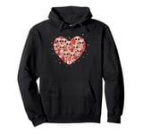 Funny Alien Heart Valentine Alien Womens Mens Kids Pullover Hoodie