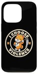 Coque pour iPhone 13 Pro I choose violence drôle mignon renard tenant faux