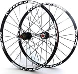 ZJWD 26 Inch Mountain Bike Wheels Front And Rear Bicycle Double Wall Alloy Rim 7 Palin Bearing Disc Brake QR 7-11 Speed Card Type Hubs 24H,B