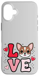 Coque pour iPhone 16 Plus Chihuahua Love Chichi mignon Chichi Maman Filles Femmes