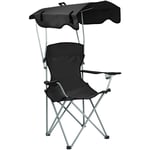 Chaise de Camping Pliable et Portable,avec accoudoirs et Porte-gobelets,Chaise de Pêche Chaise Plage Légère,noir