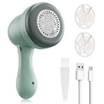 Fabric Shaver, Portable Electric Lint Remover with 2 Replaceable Blades, Fabric Fluff Shaver Portable for Clothes Jumpers, Furniture, Wool, Carpet, and Bobbles