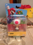 Red Toad Super Mario 2.5 Inch Figures Jakks Pacific 6 cm  Rare . Free Post 