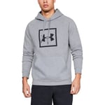 Under Armour Rival Fleece Logo Hoodie Grå Medium Herr