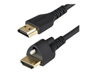 StarTech.com Câble HDMI 2m avec Vis de Fixation - 4K 60Hz HDR - Câble Écran High Speed HDMI 2.0 - Connecteur Vérouillé par Vis pour Connection Optimale - Câble HDMI avec Ethernet - M/M (HDMM2MLS)...