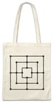 Nine Men's Morris Shopper Shopping Bag Retro Board Game Mill Mills Gamer