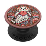 Be my Boo Illustration fantôme Saint-Valentin PopSockets PopGrip Adhésif