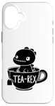 Coque pour iPhone 16 Plus Dinosaure drôle Tea-Rex T-Rex Dinosaure