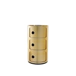 Kartell - Componibili Metallic 3 - Gold - Hurtsar - Anna Castelli Ferrieri - Guld - Plast